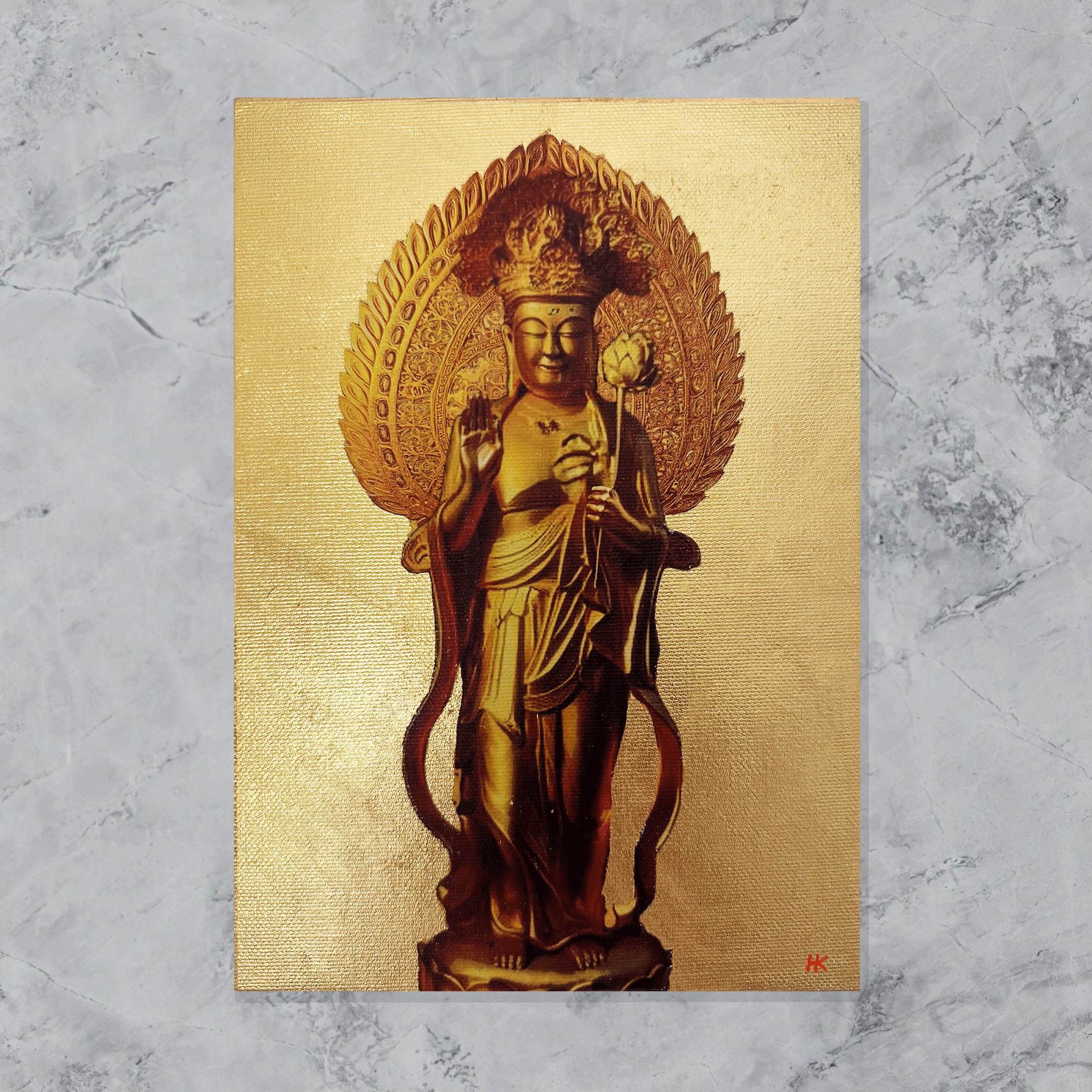 干支守り本尊-午年-勢至菩薩(227㎜×158㎜) – Kuronuma Art 干支守り本尊-午年-勢至菩薩(227㎜×158㎜) – Kuronuma Art