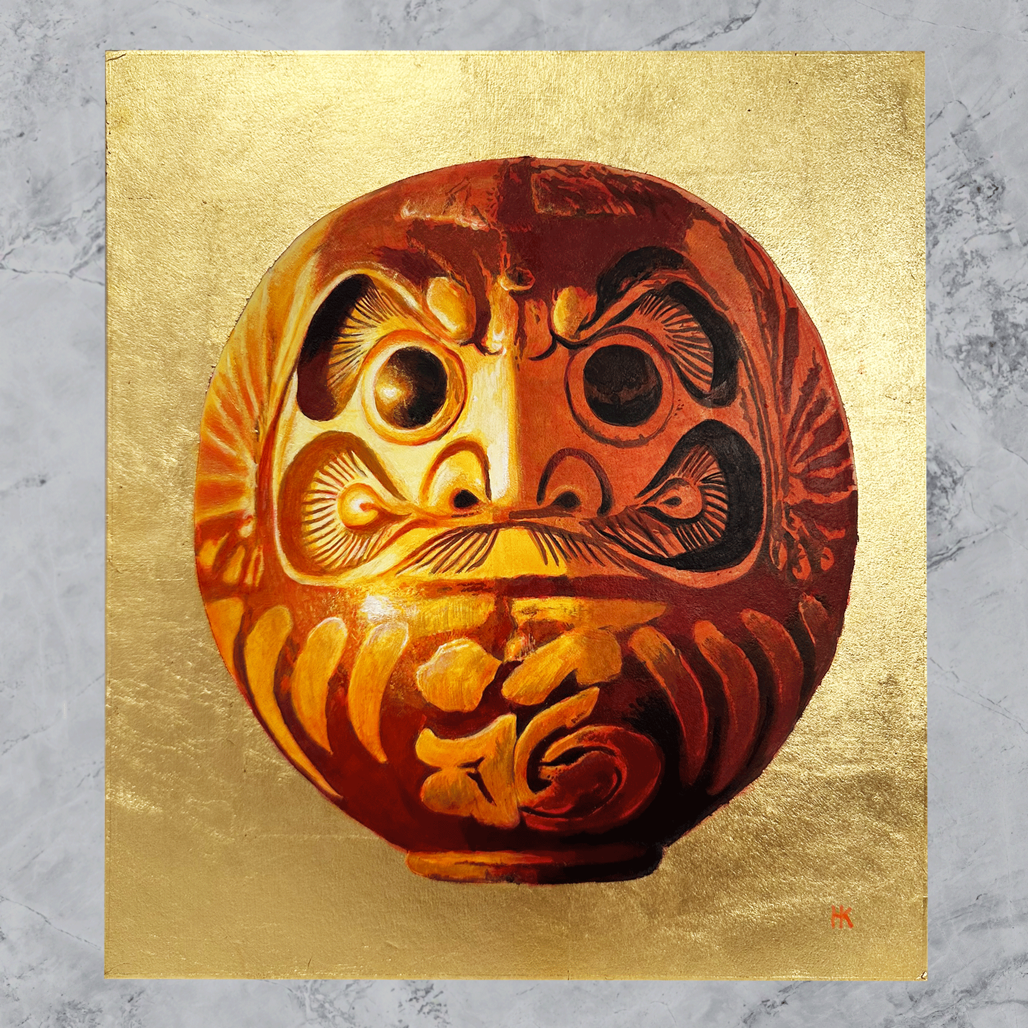 開運色紙-達磨‐赤(273㎜×242㎜) – Kuronuma Art 開運色紙-達磨‐赤(273㎜×242㎜) – Kuronuma Art