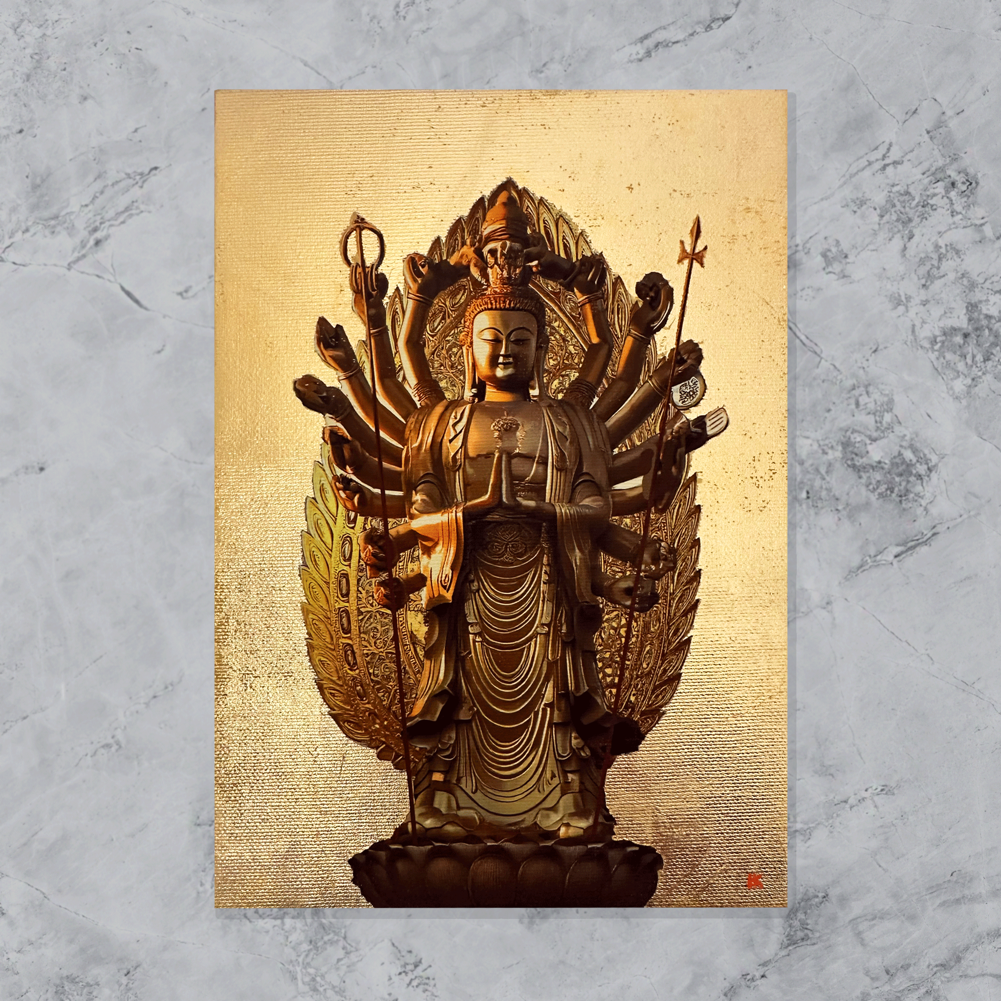 現代アート「見守り観音菩薩」(3D painting) 現代アート「見守り観音 現代アート「見守り観音菩薩」(3D painting) 現代アート「見守り観音