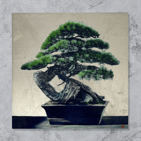 箔景色-盆栽 (227㎜×227㎜)