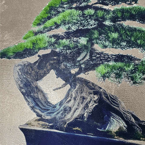 箔景色-盆栽 (227㎜×227㎜)